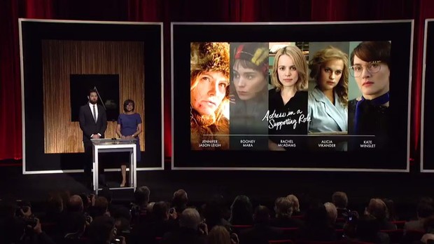 Apresentação dos nominados ao Oscar 2016 (Foto: Youtube / Reprodução)