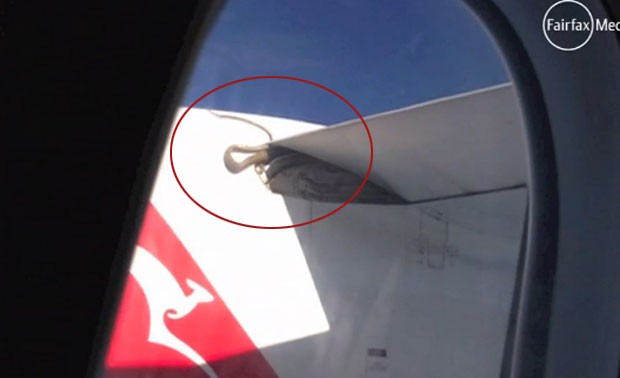 Cobra foi filmada em asa de avião da Qantas (Foto: Reprodução)