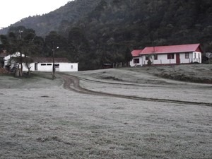 Serra catarinense amanheceu com temperaturas negativas (Foto: Sérgio José de Lima/Prefeitura de Urubici)