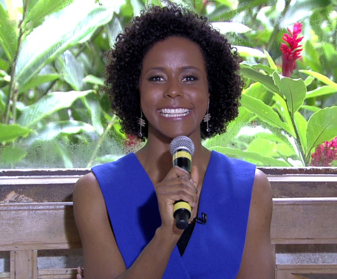 Maria Júlia Coutinho, a Maju, no 'Mais Você' (Foto: TV Globo)