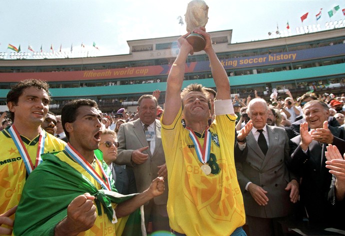 Dunga Romário Brasil Copa do Mundo 1994 (Foto: Getty Images)