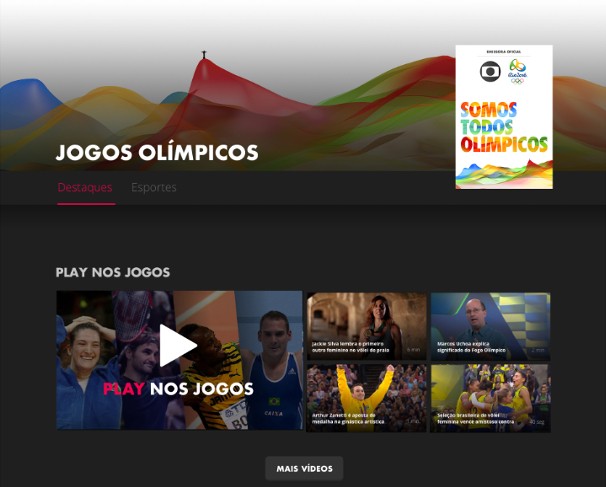 Globo tem canal olímpico exclusivo para ambientes digitais, a partir deste sábado (06)  (Foto: Reprodução/ Globo Play)