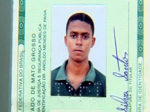 Agente Wesley Santos, morto durante motim em penitenciária de Cuiabá (Foto: Reprodução/TVCA)