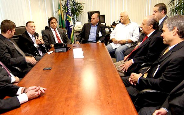 José Maria Marin em reunião com dirigentes de clubes CBF (Foto: Ricardo Stuckert / CBF)