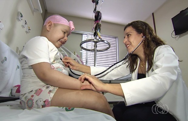 Rafaela Raizer tem vinte possíveis doadores de medula óssea em Goiânia, Goiás (Foto: Reprodução/ TV Anhanguera)