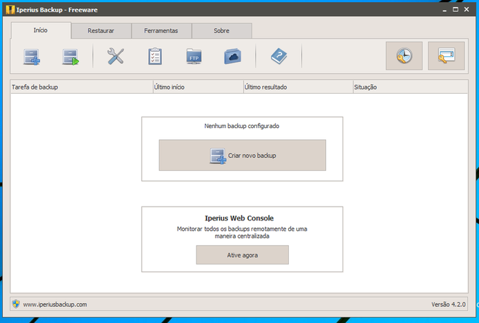 Iperius é um programa de backup para Windows que faz cópia de segurança de arquivos (Foto: Divulgação/Iperius)
