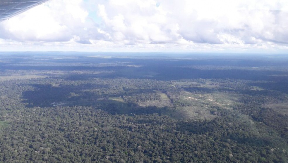 Área chamada de Taquaruçu do Norte, segundo a Sesp-MT, fica a mais de 350 km de Colniza e é de difícil acesso (Foto: Reprodução/TVCA)
