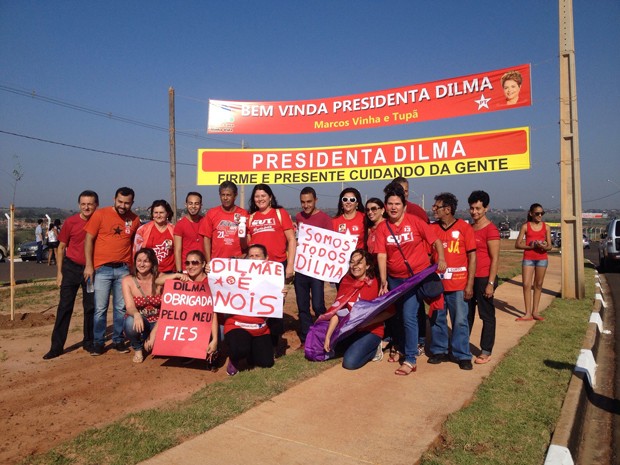 G1 CUT E MST Apoiam Dilma Rousseff Em Visita A Presidente Prudente