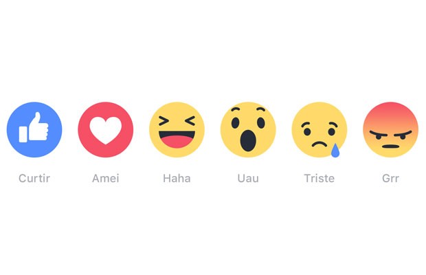 'Reações' são os novos botões do Facebook em forma de emoji e alternativos ao 'curtir'. (Foto: Divulgação/Facebook)