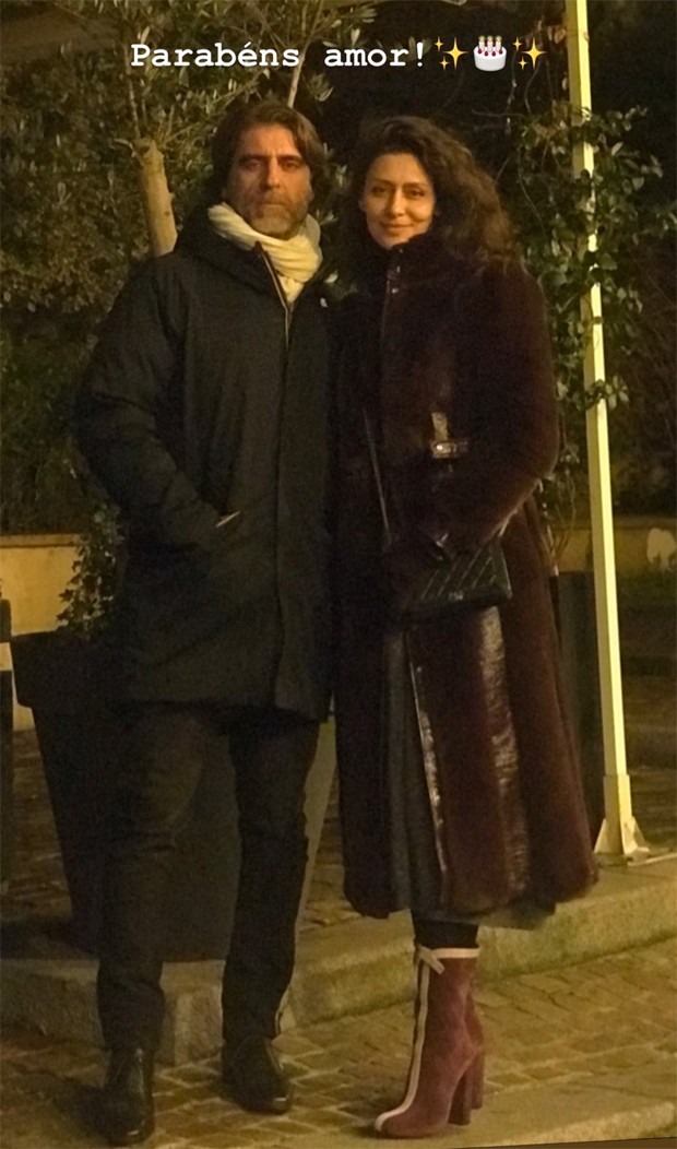 Maria Fernanda Cândido e o marido, Petrit Spahira (Foto: Reprodução/Instagram)