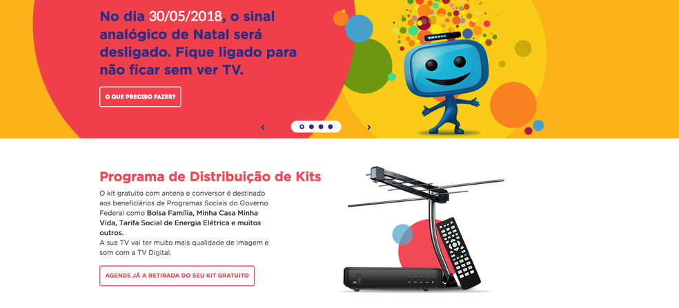 Kit gratuito com antena e conversor será destinado aos beneficiários de Programas Sociais (Foto: Divulgação/Seja Digital)