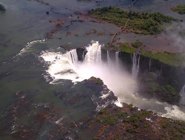 Cataratas do Iguaçu Federer tênis (Foto: Reprodução/Facebook) Cataratas do Iguaçu Federer tênis (Foto: Reprodução/Facebook)