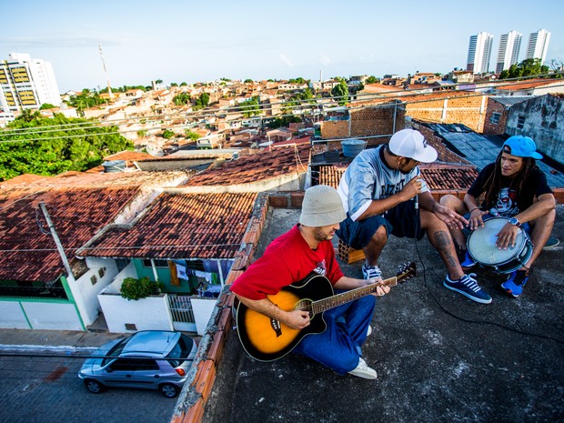 Favela Soul em entrevista ao G1 (Foto: Jonathan Lins/G1)