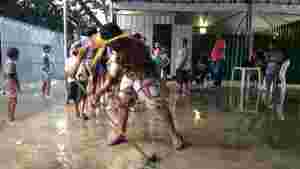 Rio: chuva forte alaga alojamento de índios que viviam em antigo museu (João Bandeira de Mello/ G1)