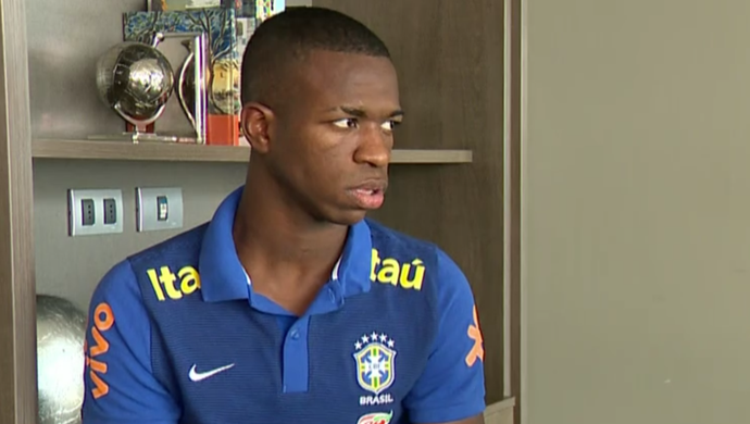 Vinícius Júnior, atacante do Flamengo e da seleção brasileira sub-17 (Foto: Reprodução SporTV)