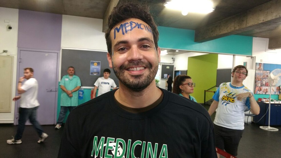 Kleber Chagas, de 26 anos, é da Paraíba e passou no curso de medicina da USP (Foto: Luiza Tenente/ G1)