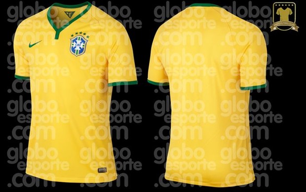 Nova camisa do Brasil para a Copa de 2014 (Foto: GLOBOESPORTE.COM)