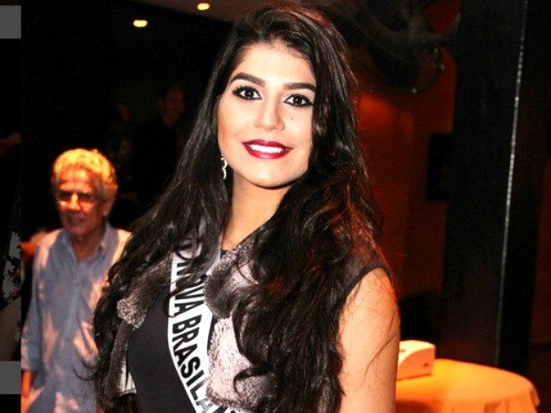 Miss Nova Brasilndia, Hiurica Pinheiro, tem 19 anos, 1,78m de altura e 63 kg (Foto: Divulgao)