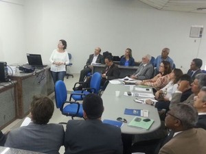 Reunião do Ministério Público para tratar do surto de diarreia (Foto: Divulgação/Ministério Público)