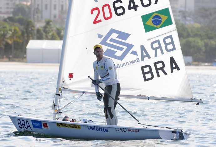 Robert Scheidt evento-teste vela Rio (Foto: André Durão)