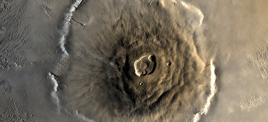 Vulcão Monte Olimpo, em Marte (Foto: Nasa)