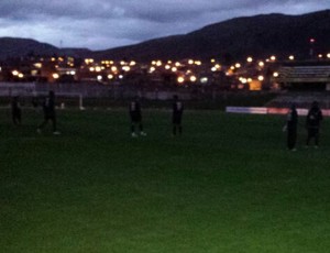 Treino do Cruzeiro, em Huancayo (Foto: Marco Antônio Astoni)