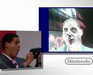 Reggie Fils-Aime, presidente da Nintendo, faz demonstração do jogo Zombi U (Foto: Reprodução)