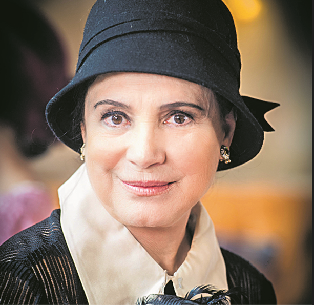  Regina Duarte caracterizada como Madame Lucerne, em 'Tempo de amar' (Foto: Globo/ João Miguel Júnior)