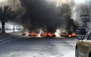 Protestos gp do bahrein (Foto: Agência EFE)