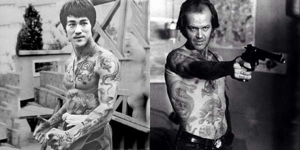 Bruce Lee e Jack Nicholson (Foto: .)