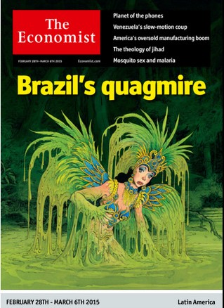 Capa da 'Economist' desta semana diz que Brasilo está no atoleiro. (Foto: Reproduçao/Economist)