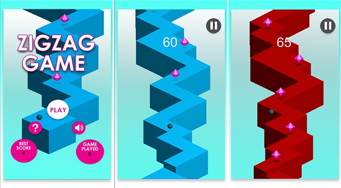 ZigZag é um jogo para Windows Phone que exige velocidade e atenção do usuário (Foto: Divulgação/Windows Phone Store)