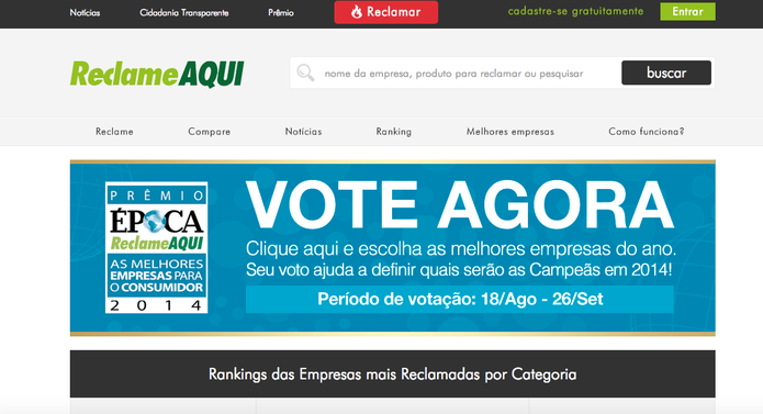 Reclame aqui (Foto: Reprodução/ Gabriella Barreira) Reclame aqui (Foto: Reprodução/ Gabriella Barreira)