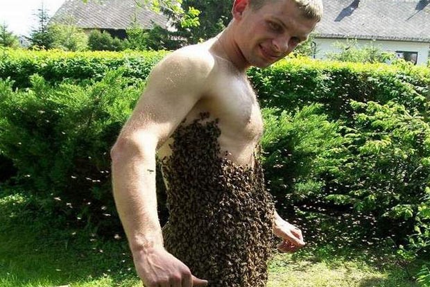 Jaroslaw Gerczak trabalha com apicultor há cinco anos. (Foto: Reprodução)