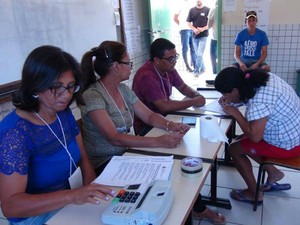 Eleições suplementares para substituição de gestores públicos ocorreu no domingo em Macarani (Foto: TRE/Divulgação )