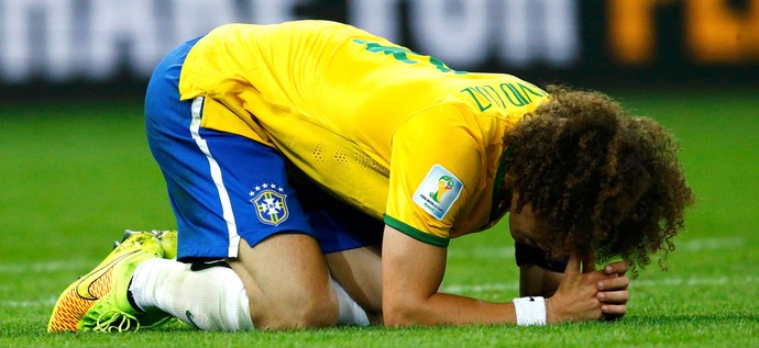David Luiz Brasil e Alemanha (Foto: Agência Reuters)