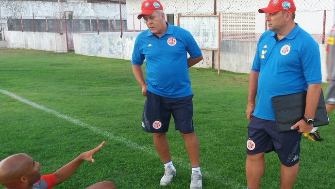 América-RN - apresentação dos jogadores (Foto: Canindé Pereira/Divulgação)