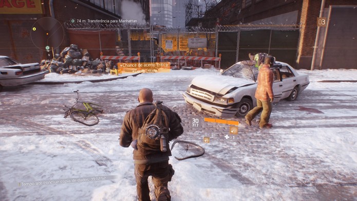 Cena de perseguição em The Division (Foto: Reprodução/Felipe Vinha)