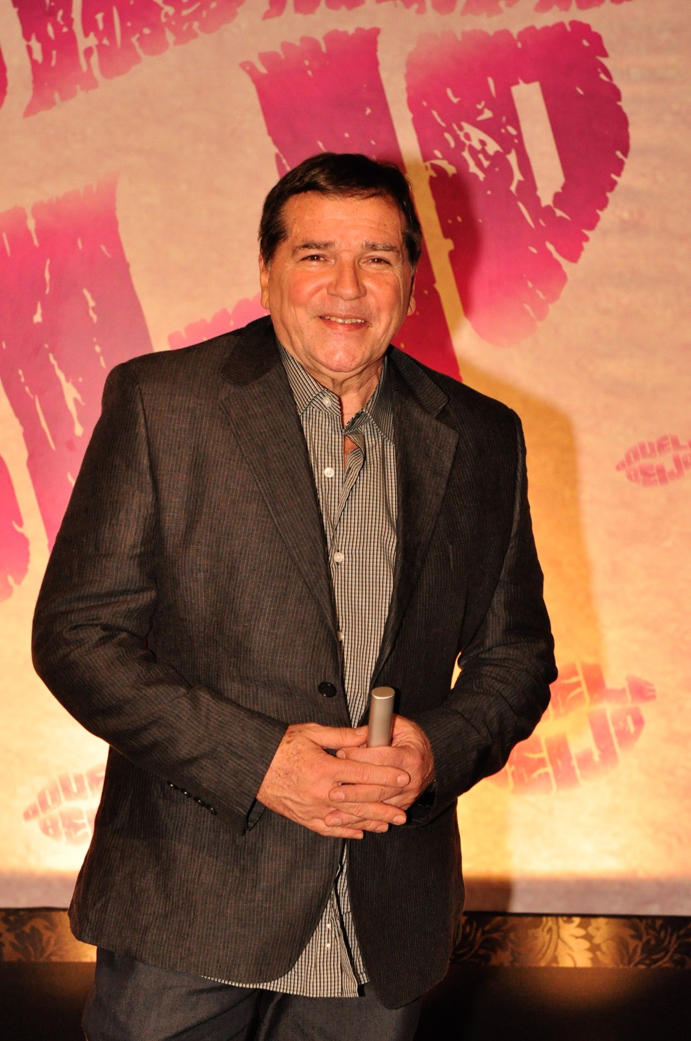 Jerry Adriani durante lançamento da novela 'Aquele beijo' em 11/10/2011 (Foto: TV Globo/Estevam Avellar)