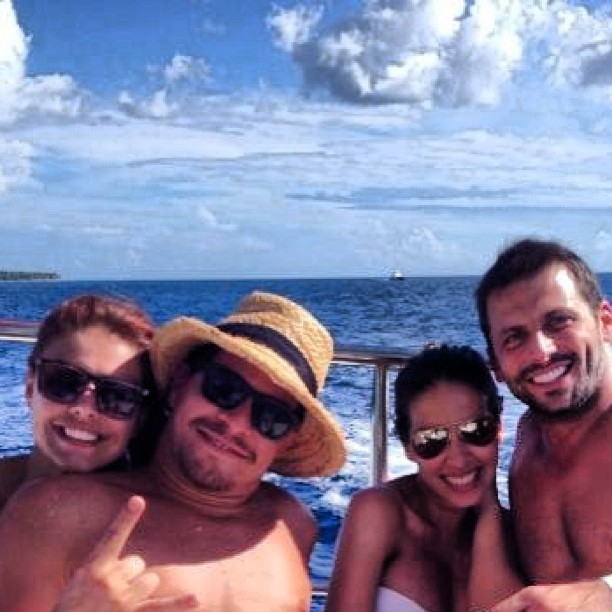Paloma Bernardi, Thiago Martins, Juliana Despirito e Henri Castelli em Punta Cana, na República Dominicana (Foto: Instagram/ Reprodução)