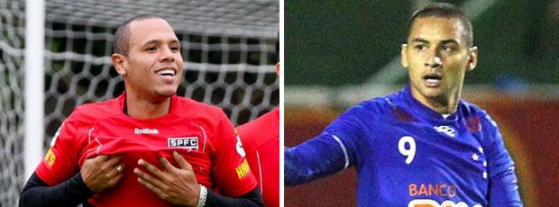 luis fabiano e wellington paulista cruzeiro x sao paulo (Foto: Editoria de Arte/Globoesporte.com)