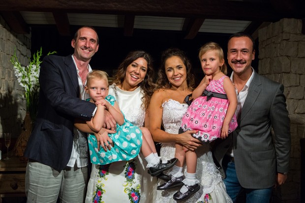 Casamento de Malu Verçosa e Daniela Mercury (Foto: Divulgação)