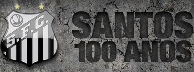 Logotipo Santos 100 anos (Foto: Infografia/Globoesporte.com)