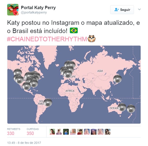 Divulgação da nova música de Katy Perry (Foto: Reprodução/Twitter) Divulgação da nova música de Katy Perry (Foto: Reprodução/Twitter)