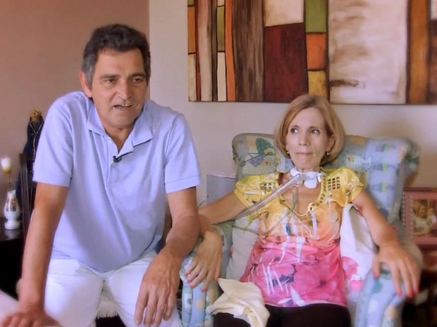 'Na saúde e na doença', lembra Mazé (Foto: Reprodução / TV TEM)