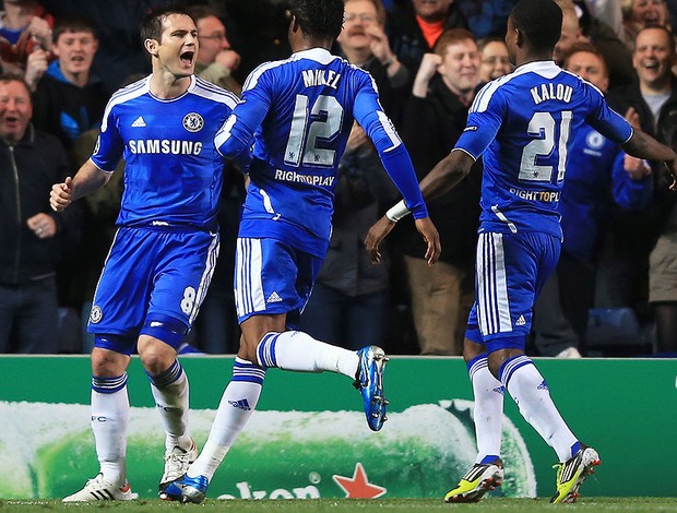 Comemoração Chelsea - Chelsea X Benfica (Foto: Ag. Getty Images)