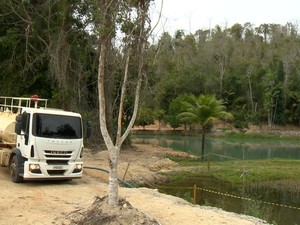 Propriedade em Vila Valério (Foto: Reprodução/ TV Gazeta)