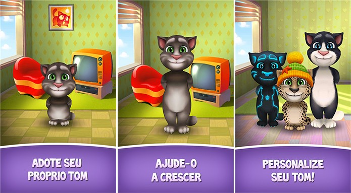 My Talkie Tom é um gracioso bichinho virtual para Windows Phone (Foto: Divulgação/Windows Phone Store)