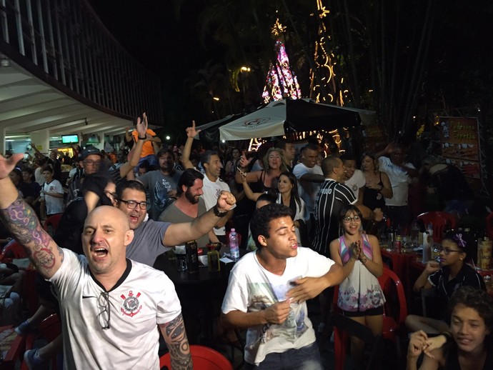 Corintianos se reúnem em São Paulo para comemorar o título brasileiro