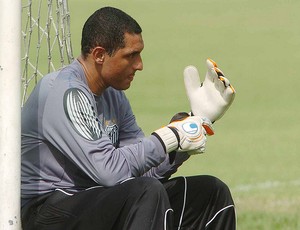 Fábio Costa, goleiro do Santos (Foto: divulgação/Santos FC)